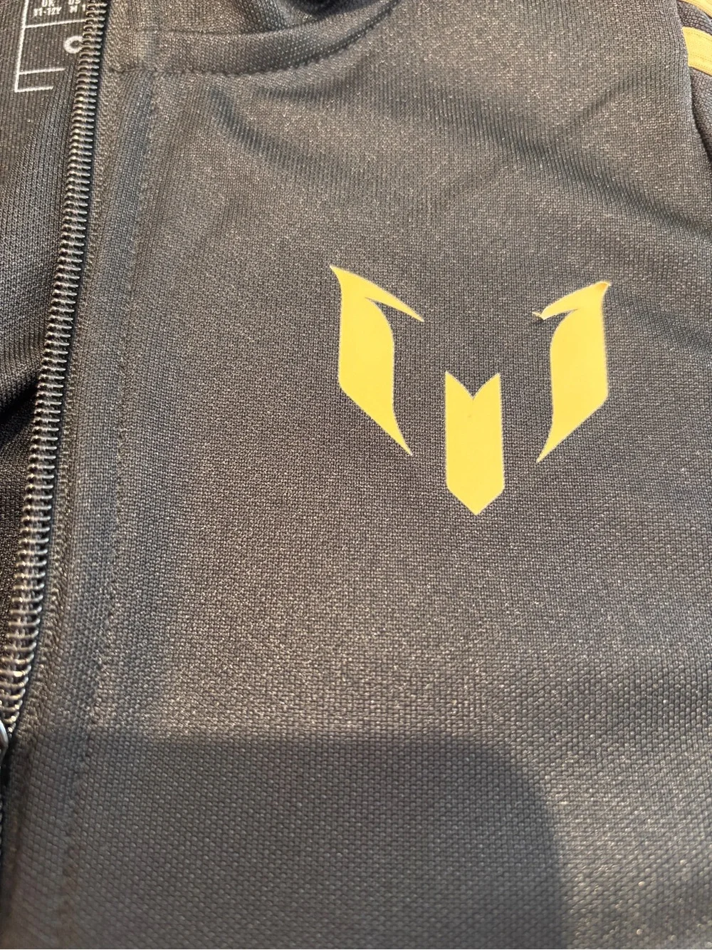 adidas Black and Gold Athletic Track Jacket & Pants